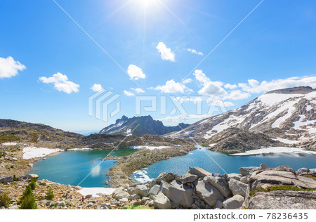 Alpine lake Alpine lake 78236435