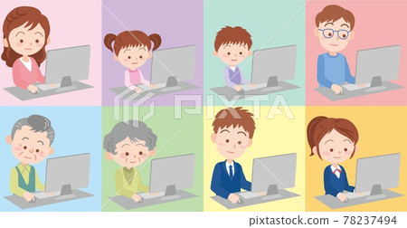 操作個人電腦的人 操作個人電腦的人 78237494