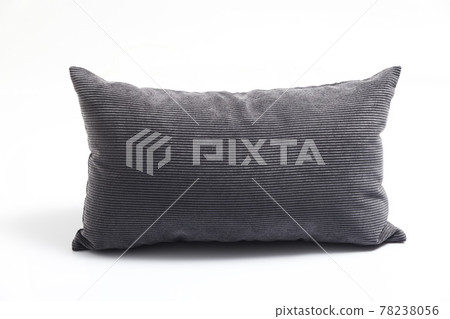 Blue and clean pillow isolated on white background. Close-up of blue pillow isolated on a white background. Blue and clean pillow isolated on white background. Close-up of blue pillow isolated on a white background. 78238056