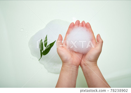 Hands with bubbles Hands with bubbles 78238902