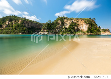 Stunning scenic view of a crystalline river. Iriomote Island, natural world heritage. 78241305