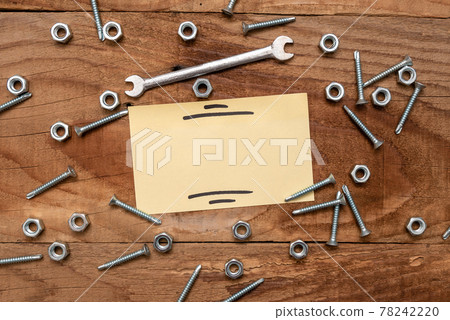 New Ideas, Brainstoming For Maintenance Planning, Repairing Solutions, Construction Project, Creative Thinking Nut And Bolts Pattern, Toolbox Implements 78242220
