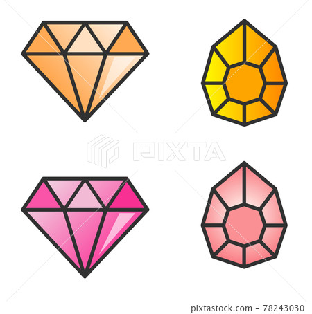 按閃亮珠寶類型分類的插圖 78243030