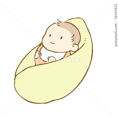 嬰兒插圖襁褓 78243422