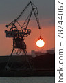 Crane catch sun 78244067