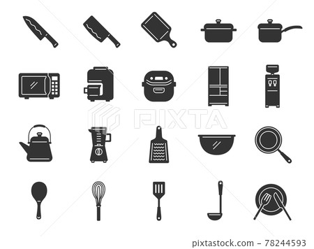 Illustration set of kitchen goods 78244593