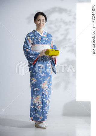 Middle kimono woman furoshiki 78244876