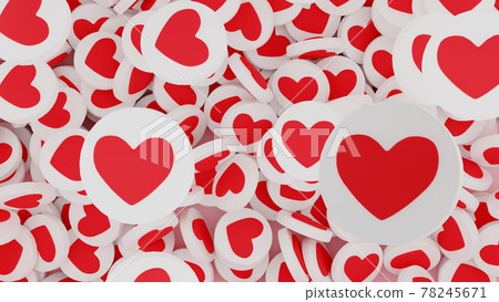 Concept of virtual social media popularity, like time and likes boost Concept of virtual social media popularity, like time and likes boost 78245671