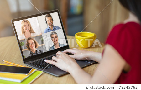 Video call, enjoy communication, virtual interaction, modern app Video call, enjoy communication, virtual interaction, modern app 78245762