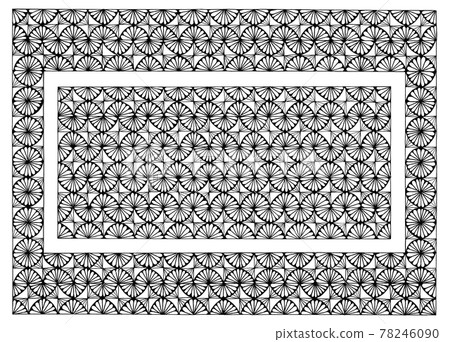 歐式風格，同一套框架和背景，手繪素材 78246090
