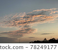 Clouds in the sunset sky 78249177