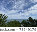 The sea and sky seen from the hill 78249179
