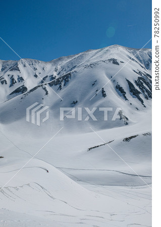Skiing at Tateyama in the Northern Alps in spring Skiing at Tateyama in the Northern Alps in spring 78250992