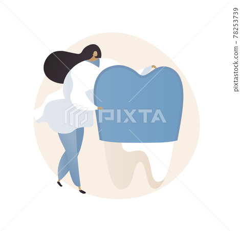 Teeth wear silicone trainer abstract concept vector illustration. Teeth wear silicone trainer abstract concept vector illustration. 78253739