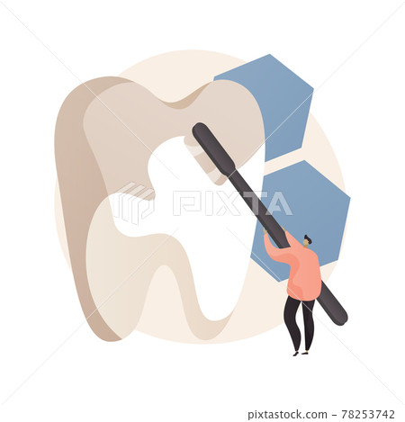Cosmetic dentistry abstract concept vector illustration. Cosmetic dentistry abstract concept vector illustration. 78253742