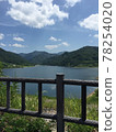 Summer sky and lake 78254020