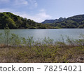 Spring sky and lake 78254021