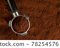 Coffee background with ground coffee 78254576