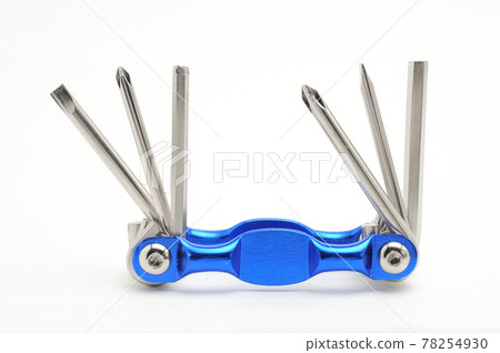 Multi keys for repair and tuning a bike on a white background Multi keys for repair and tuning a bike on a white background 78254930