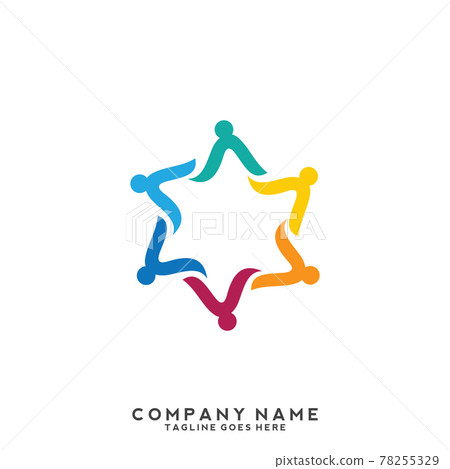 People, community, creative hub, social connection icons and logo People, community, creative hub, social connection icons and logo 78255329