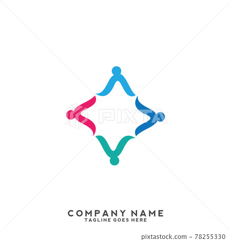 People, community, creative hub, social connection icons and logo People, community, creative hub, social connection icons and logo 78255330