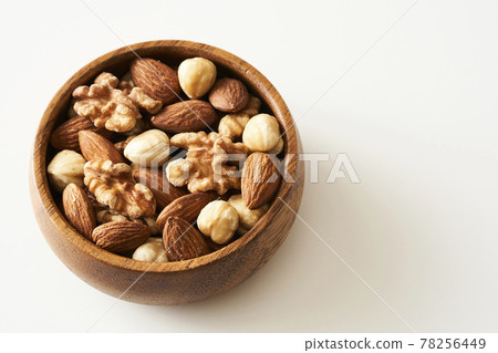 Health food low-carb mixed nuts almond walnut hazelnut 78256449