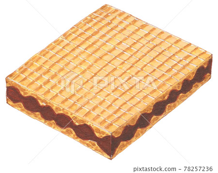 手繪食品和飲料菜單威化巧克力 78257236