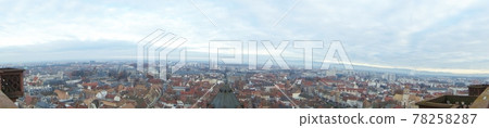 [France] Strasbourg cityscape (distant view) panorama 78258287
