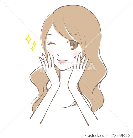 Woman with clean skin Woman with clean skin 78259090