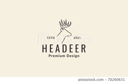 lines hipster head deer logo symbol vector icon illustration graphic design lines hipster head deer logo symbol vector icon illustration graphic design 78260631