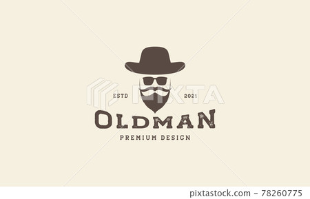 man head with homburg hat vintage man head with homburg hat vintage 78260775