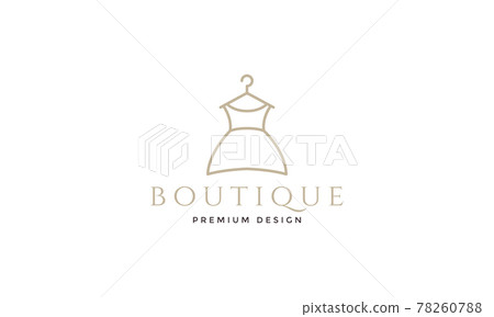 daugther dress lines simple logo symbol icon vector graphic design illustration 78260788
