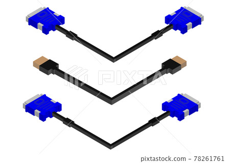 Various cables used for isometric personal computers Various cables used for isometric personal computers 78261761
