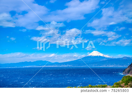Suruga Bay seen from Mt. Fuji Nishiizu Winter 2021 78265803