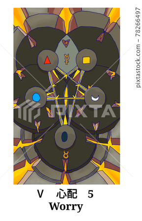 托特塔羅牌 5 擔心 托特塔羅牌 5 擔心 78266497