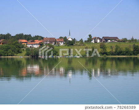 Idyllic Swiss village Seegraeben, Seegraben. Zurich Canton. Idyllic Swiss village Seegraeben, Seegraben. Zurich Canton. 78268389