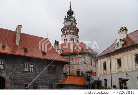 Czech Cesky Krumlov Castle Tower 78268812