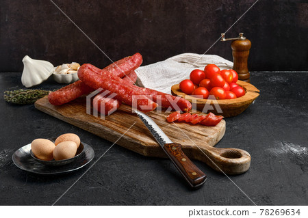 Air dried turkey sausage Air dried turkey sausage 78269634