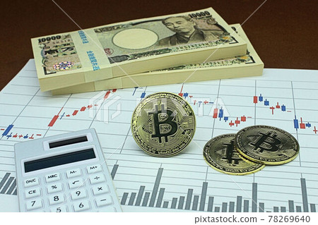 [Thumbnails of articles about virtual currency, bitcoin, investment, etc.] Bitcoin and a wad of million yen 78269640
