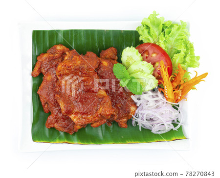 Ayam Golek Grilled Chicken with Coconut Cream Sauce Melayu Style 78270843