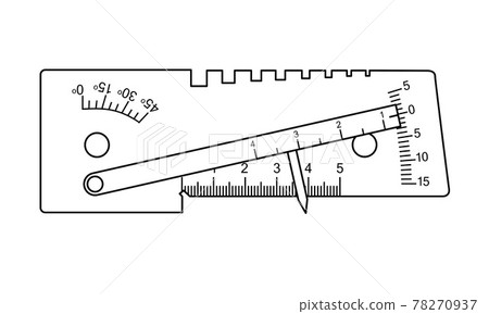 USHS-3 Welder Template. Measuring tool and instrument for high-precision measurements for industry and business. Vector illustration isolated on white background. USHS-3 Welder Template. Measuring tool and instrument for high-precision measurements for industry and business. Vector illustration isolated on white background. 78270937