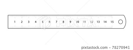 ruler. Measuring tool and instrument for high-precision measurements for industry and business. Vector illustration isolated on white background. ruler. Measuring tool and instrument for high-precision measurements for industry and business. Vector illustration isolated on white background. 78270941