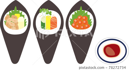 看起來很好吃的手捲壽司 78272734