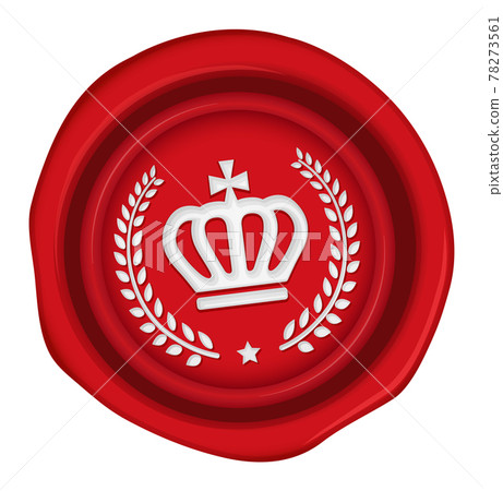 Sealing wax / sealing wax illustration / emblem / crown / family crest Sealing wax / sealing wax illustration / emblem / crown / family crest 78273561
