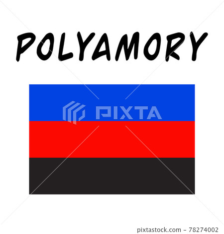 Polyamory flag. Polyamory. Polyamorous. Vector Polyamory flag. Polyamory. Polyamorous. Vector 78274002