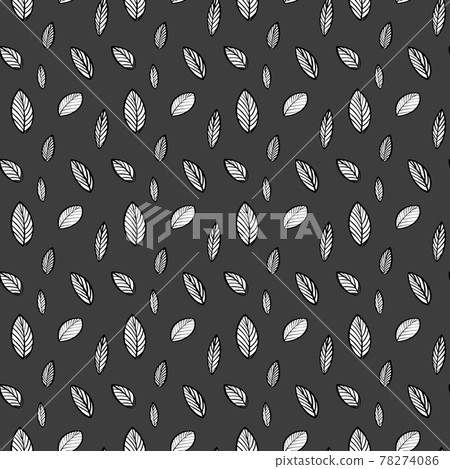 Black and white botanical seamless pattern - Stock Illustration ...