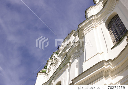 Saint Sophia Cathedral in Polotsk on blue sky Saint Sophia Cathedral in Polotsk on blue sky 78274259