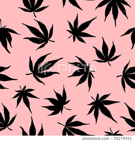 black marijuana on a pink background pattern black marijuana on a pink background pattern 78274451