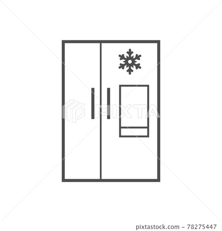 Freezer, refrigerator icon. Vector illustration, flat design. Freezer, refrigerator icon. Vector illustration, flat design. 78275447