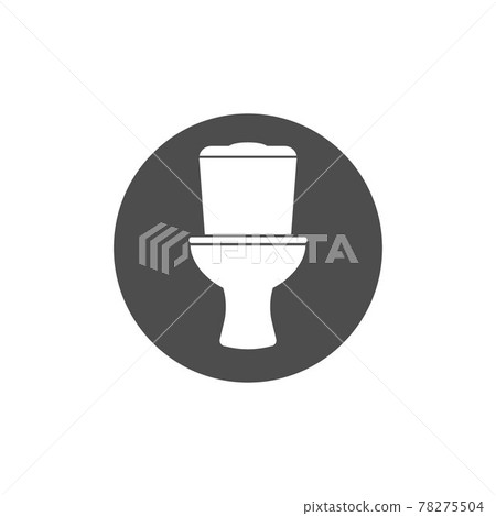 Restroom, Wc, toilet icon. Vector illustration, flat design. 78275504